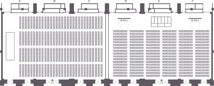 Layout map:Theater style(1/2)