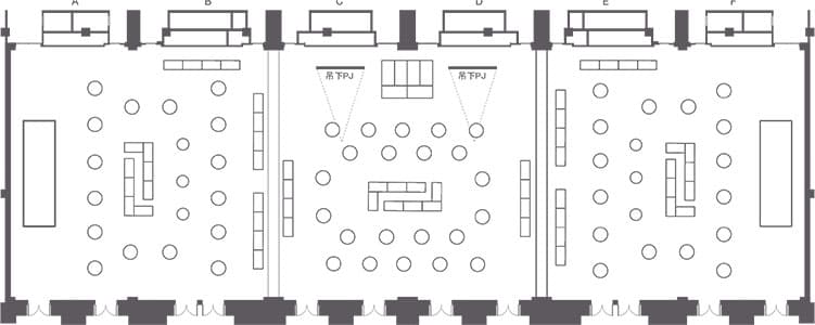 Layout map:Stand-up meal format(1/3)