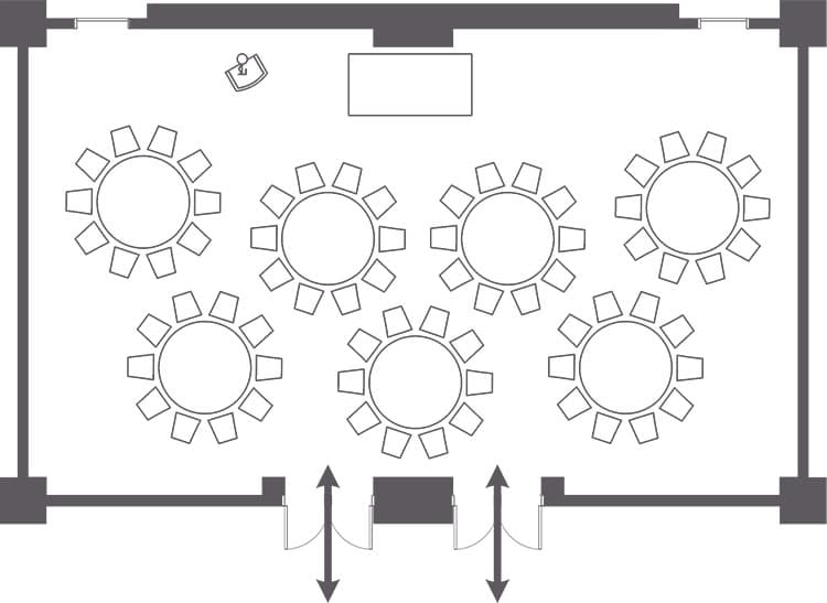 Layout map:Seating format