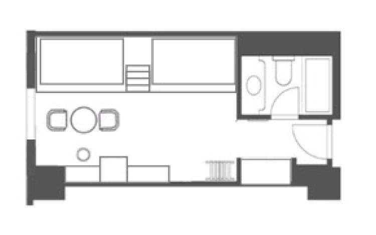 Floor plan:Garden Bunk Bed Room