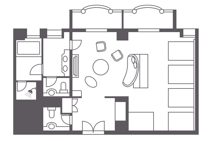 Floor plan:Nikko Grand Family Room