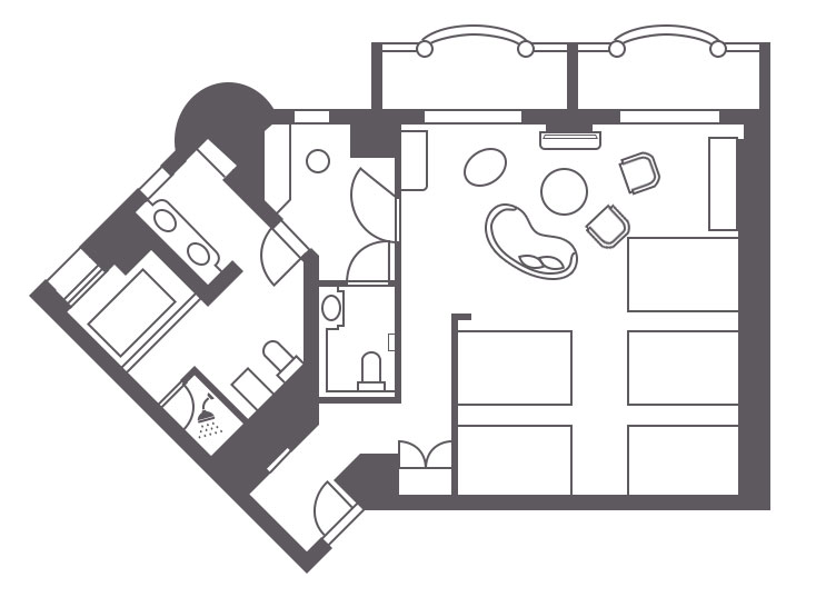 Floor plan:Nikko Grand Family Room