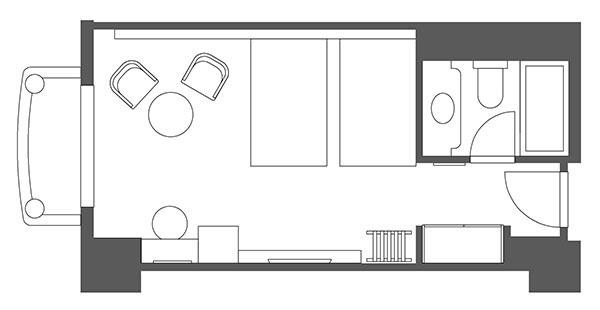 Floor plan:Rainbow Standard Room