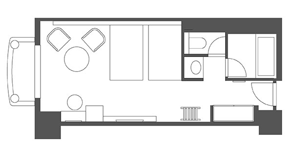 Floor plan:Rainbow Superior Room