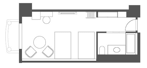 ユニバーサルルームの間取り図